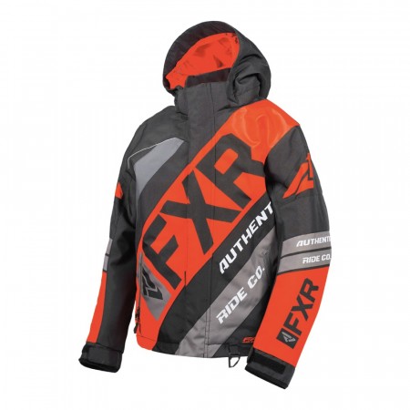FXR CX Youth Jakke Sort/Rød/Charcoal